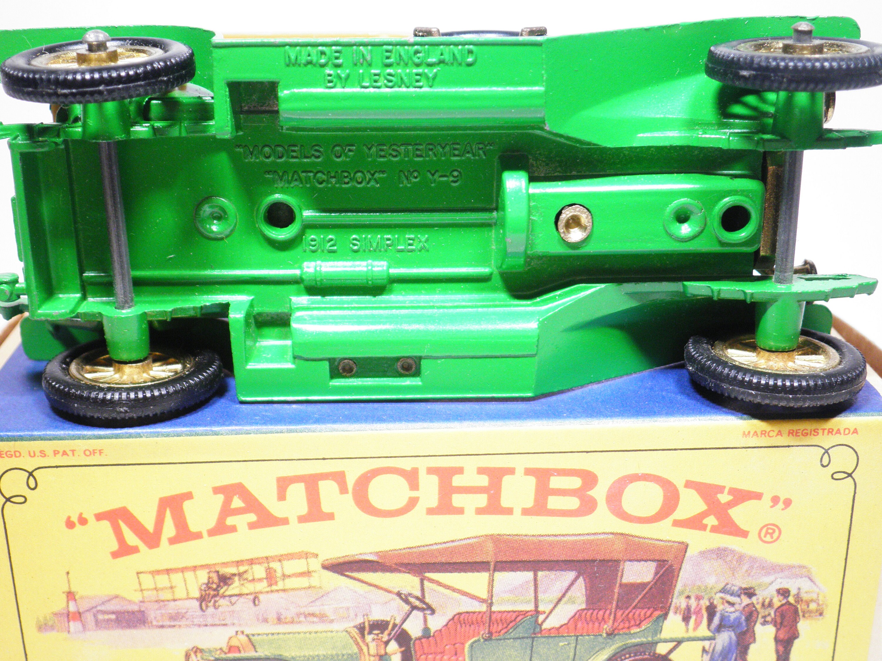 Matchbox Models of Yesteryear, No Y-9 1912 Simplex Green