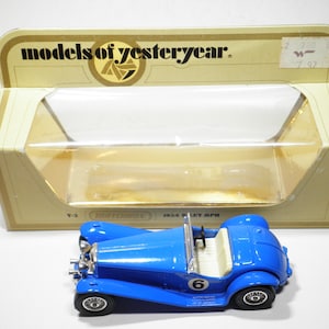 Matchbox Models of Yesteryear, Y-3 1934 Riley MPH #6, Blue, Mint with Original I Box, Lesney, Vintage, Made in England