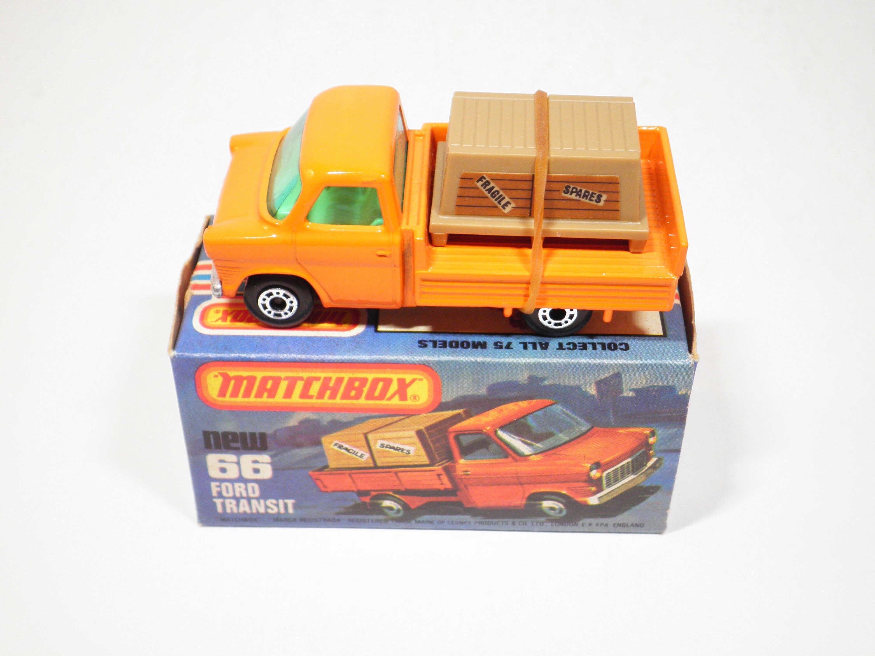 Matchbox Superfast No 66 Ford Transit Pick-up, Like New in Original Box ...