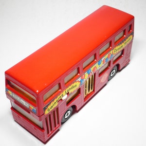 Matchbox Cars Super Kings K-15 The Londoner Bus, Like New Condition, Doors Open, Bell Rings, No Box, Mint, Lesney Products, Vintage