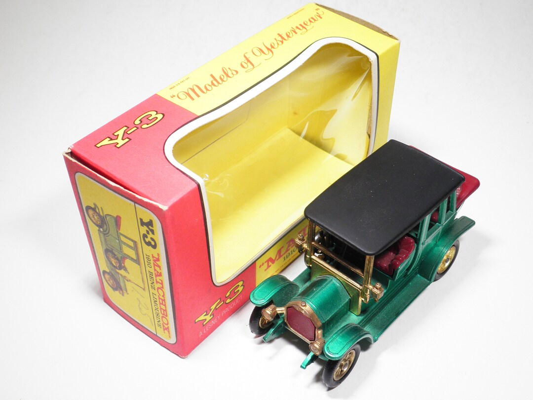 Mod les Matchbox dantan No Y 3 1910 Benz Limousine Mint with Original F Box Lesney vintage Made in England Etsy France