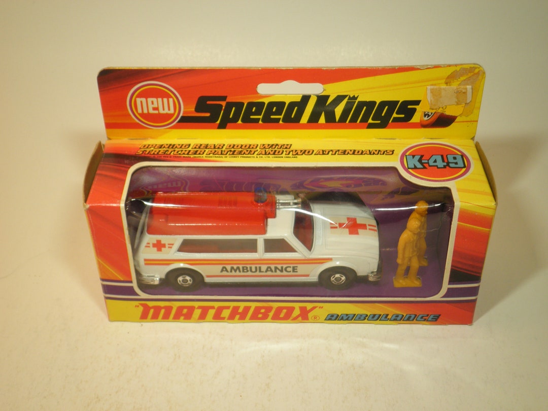 Matchbox Cars Speed Kings K49 Ambulance Brand New in Etsy