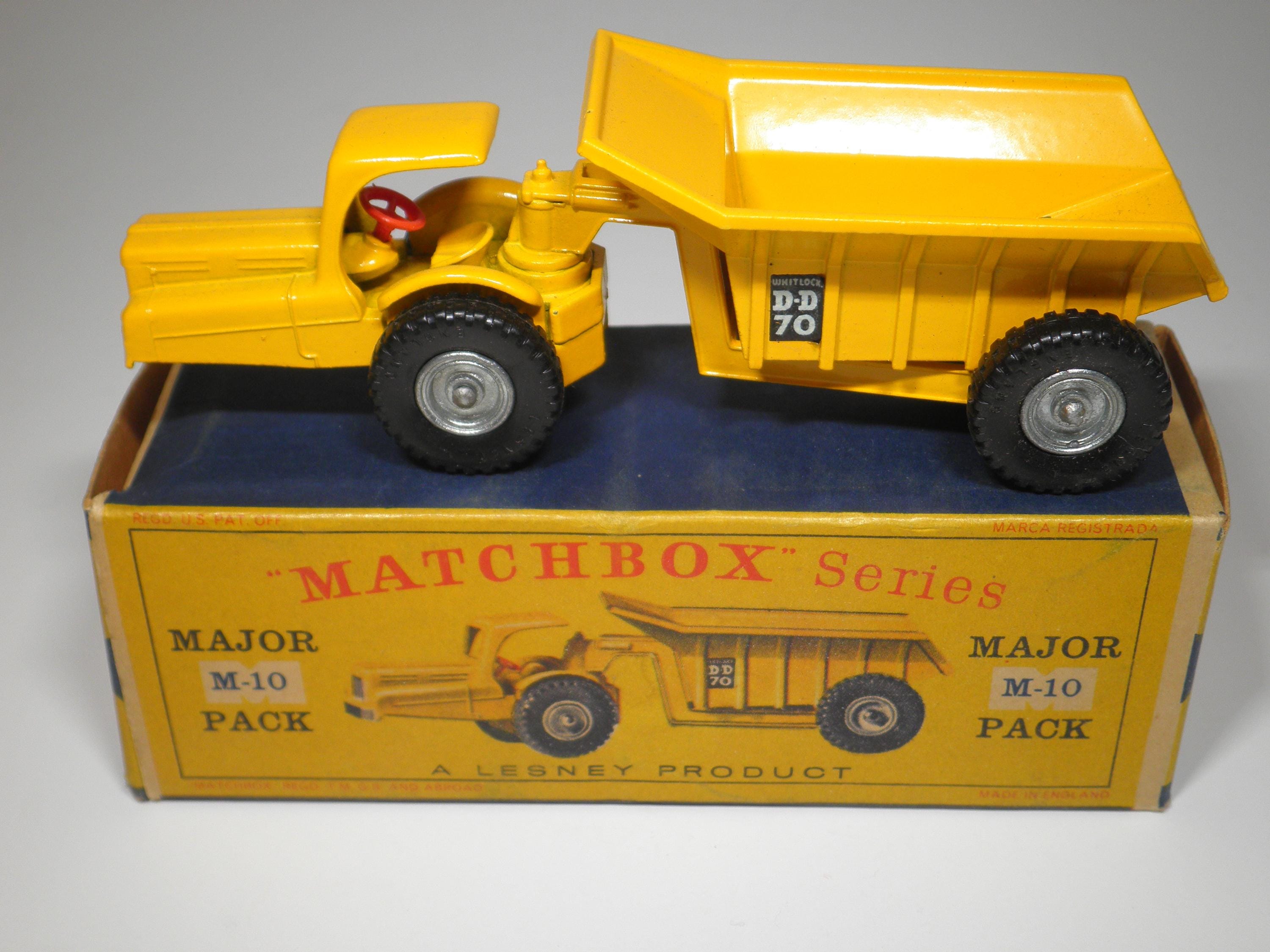 RARE Matchbox Lesney Moko – Whitlock Dinkum Dumper Major M-10, Boîte Et Engin, Collection