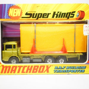 Matchbox Cars Super Kings K-13 DAF Building Transporter Vintage 1970  Brand New in Original Box - Mint