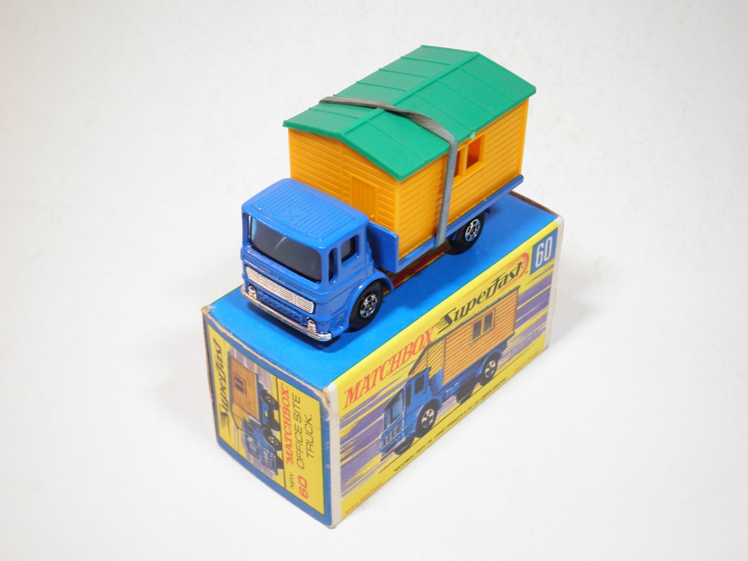 Boîte Vide Style G Pour Matchbox Superfast N°60 BUREAU CHANTIER HUT TRUCK - Collection Année 1970