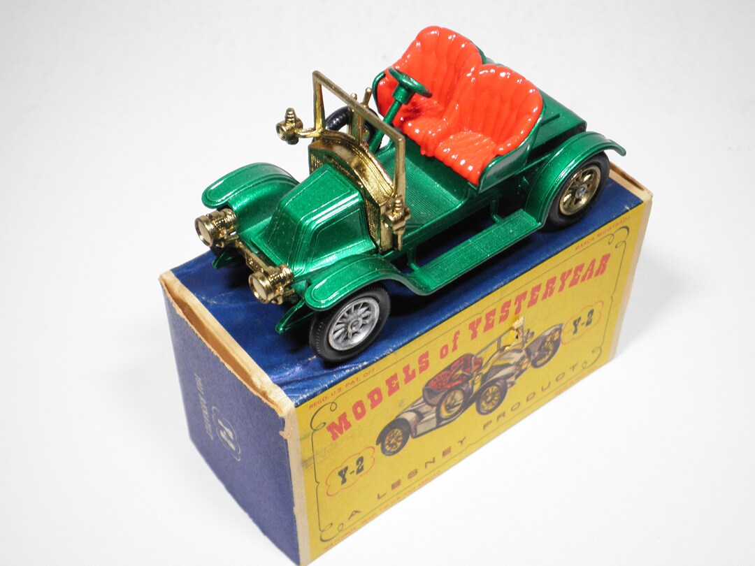 Matchbox Models of Yesteryear, No Y-2 1911 Renault, Green Variant, Mint With Original D1 Box, Lesney, Vintage, Made in England - Etsy Matchbox Models of Yesteryear, No Y-2 1911 Renault, Green Variant, Mint With Original D1 Box, Lesney, Vintage, Made in England - Etsy