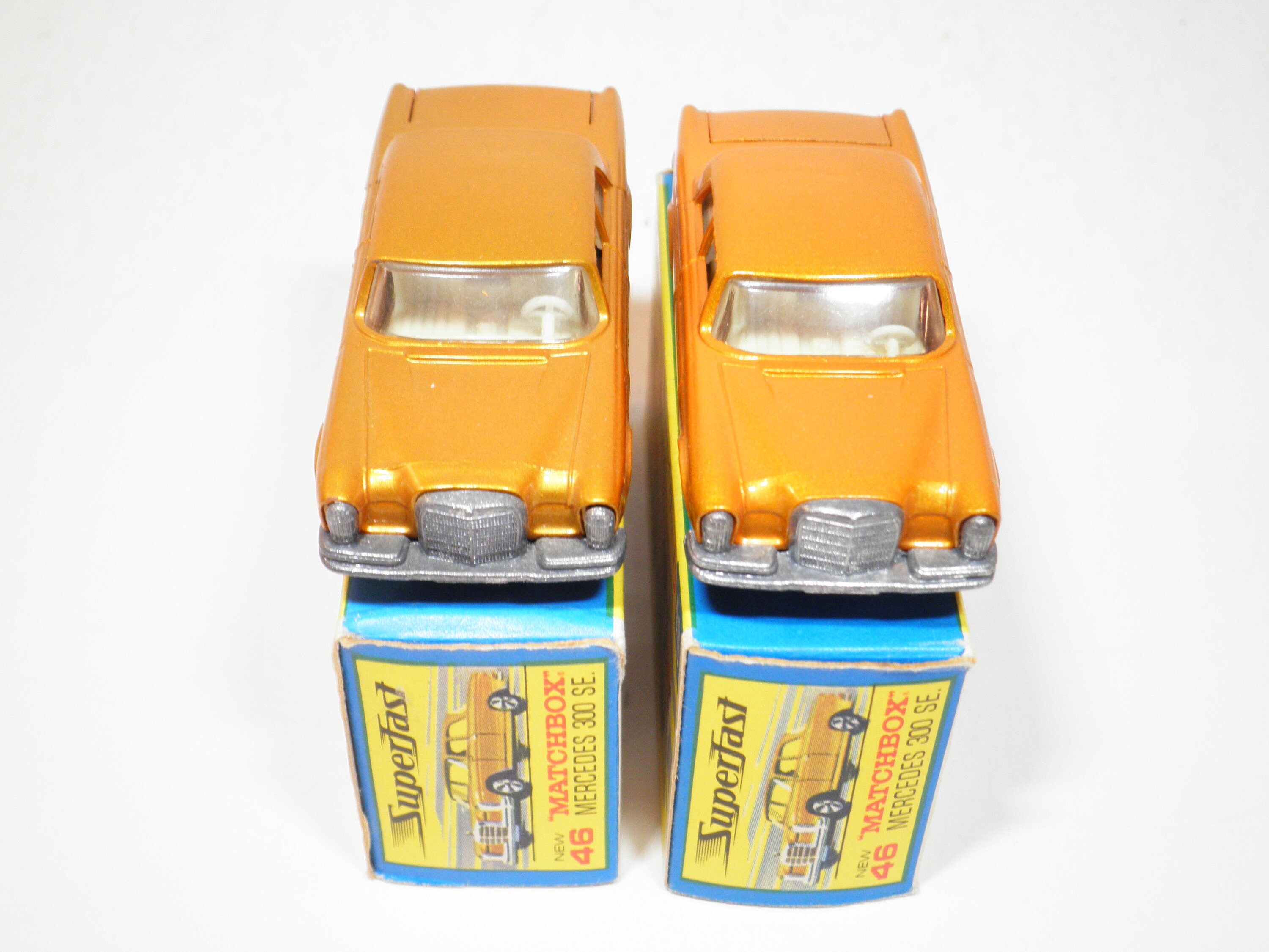 Matchbox Superfast No 46 Mercedes 300 SE, Gold & Orange Gold