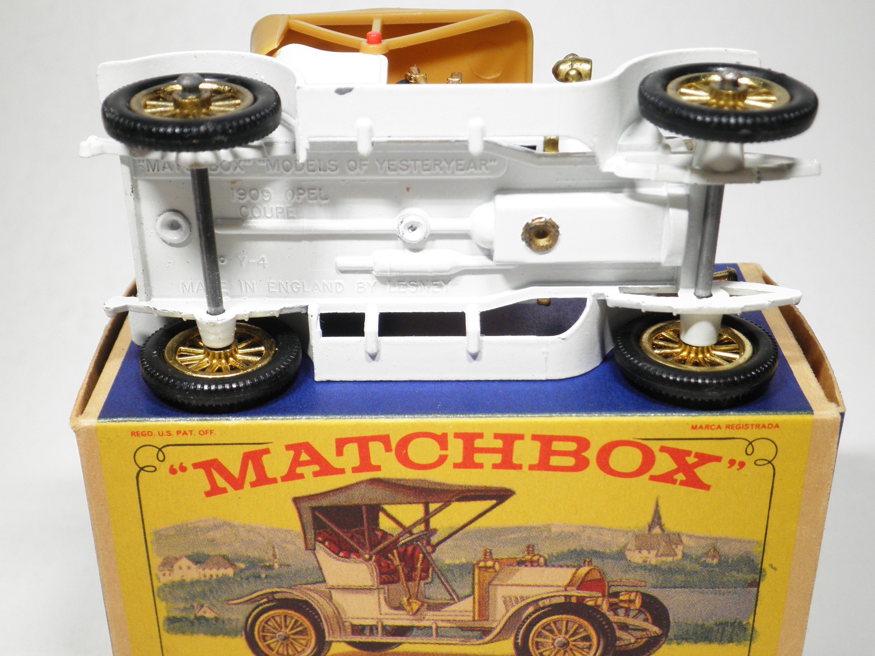 Matchbox Models of Yesteryear, No Y-4 1909 Opel Coupe, White