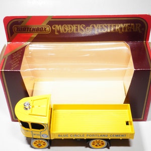 Matchbox Models of Yesteryear, Y-18 Atkinson Model D Steam Wagon, Limited Edition, &quot;Blue Circle Cement&quot;, Lesney, Vintage, Made in England