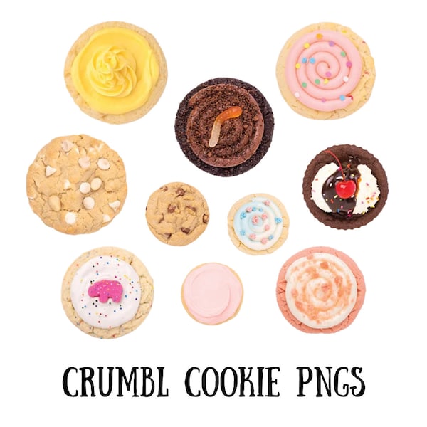 Cookie PNGs - digital download - 10 PNGs included!