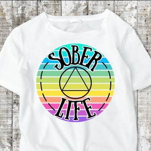 AA Sober Life PNG | AA Sobriety | Sober Living png - digital download - can be used for cricut projects, sublimation, etc.