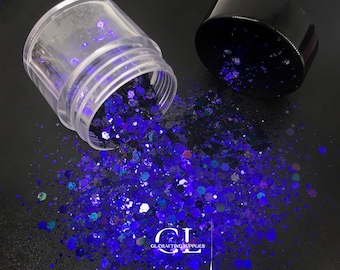 Brillantina que cambia de color con forma de camaleón grueso - reign kg16