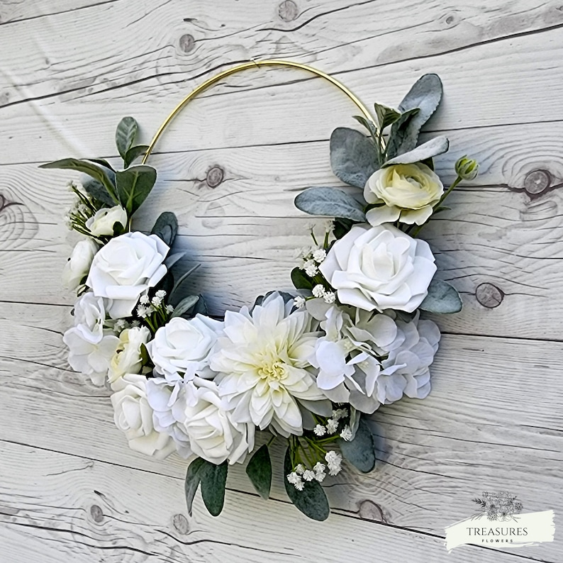 Bridesmaid Hoop Bouquet Flower Girl Basket Wreath Bouquet Boho Hoop bridesmaid-hoop-bouquet-flower-girl-basket-wreath-bouquet-boho-hoop