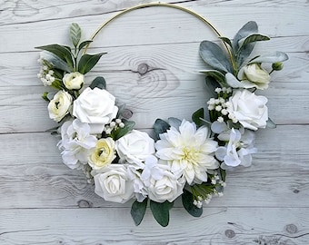 Bridesmaid Hoop Bouquet Flower Girl Basket Wreath Bouquet Etsy bridesmaid-hoop-bouquet-flower-girl-basket-wreath-bouquet-etsy