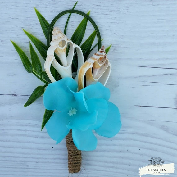 Seashell Boutonniere, Beach Wedding Boutonniere, Beach Wedding, Nautical Wedding, Destination Wedding