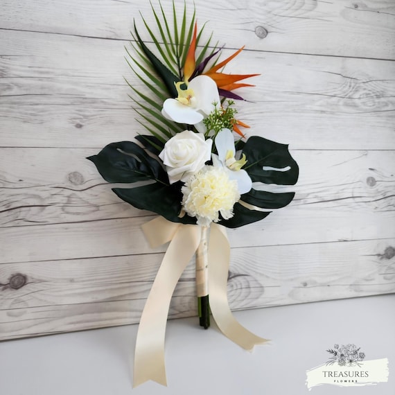 Bird of Paradise Bouquet, Tropical Bouquet, Beach Wedding Bouquet