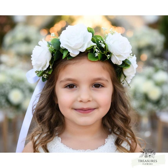 Wedding Crown, Eucalyptus Crown, Bridal Flower Headpiece, Flower Crown for Bride, Gardenia Flower Crown, White Flower Crown, White Crown.