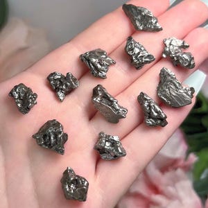 Campo del Cielo Meteorite | Shiny Meteorite Specimen | Argentinian Meteorite | Iron & Nickel Meteor | Natural | 1 Intuitive Pick .5-3 grams