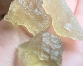 Vidrio del desierto libio verde/amarillo / Elija el suyo / LDG / Gran vidrio de mar de arena / Auténtico vidrio del desierto libio dorado crudo / Tectita de alta calidad