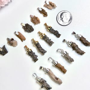 Choose yours! FULGURITE Necklaces | Gold and Silver Pendants | Petrified Lightning Jewelry | Algeria Desert Fulgurite | Dainty Necklace