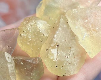 Elige el tuyo ~ LDG con cristobalita / Vidrio del desierto libio amarillo / Gran vidrio marino de arena / LDG dorado crudo auténtico / Tektite de alta calidad