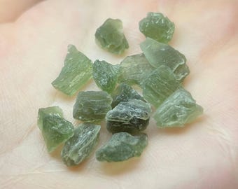 Frosty Moldavite | Vltavín | Raw Authentic Genuine Moldavite | Rare Czech Tektite | Choose Your Size!