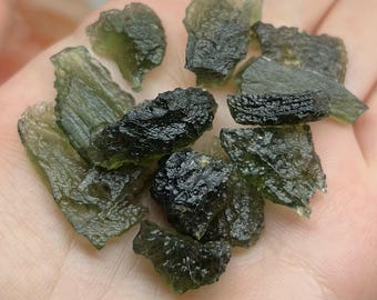 Restocked- Discount Moldavite Undamaged | Vltavín | Raw Authentic Genuine Moldavite | Rare Czech Tektite | Choose One!