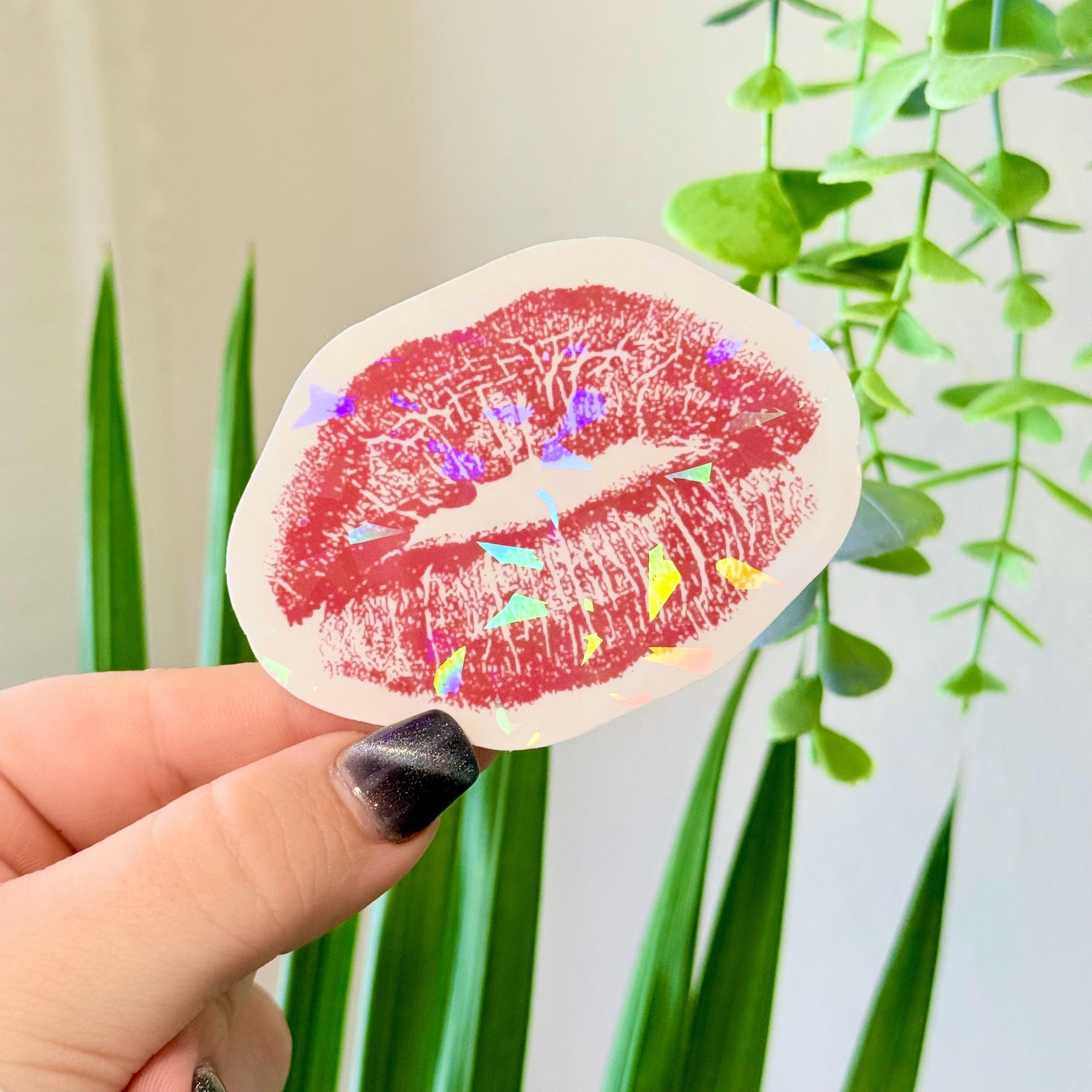 Kiss Mark Sabrina Sticker - Etsy