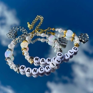 Manchild Armband - Sabrina Carpenter inspiriert Freundschaftsarmband, Sabrina Fan Geschenk, handgemachter Schmuck