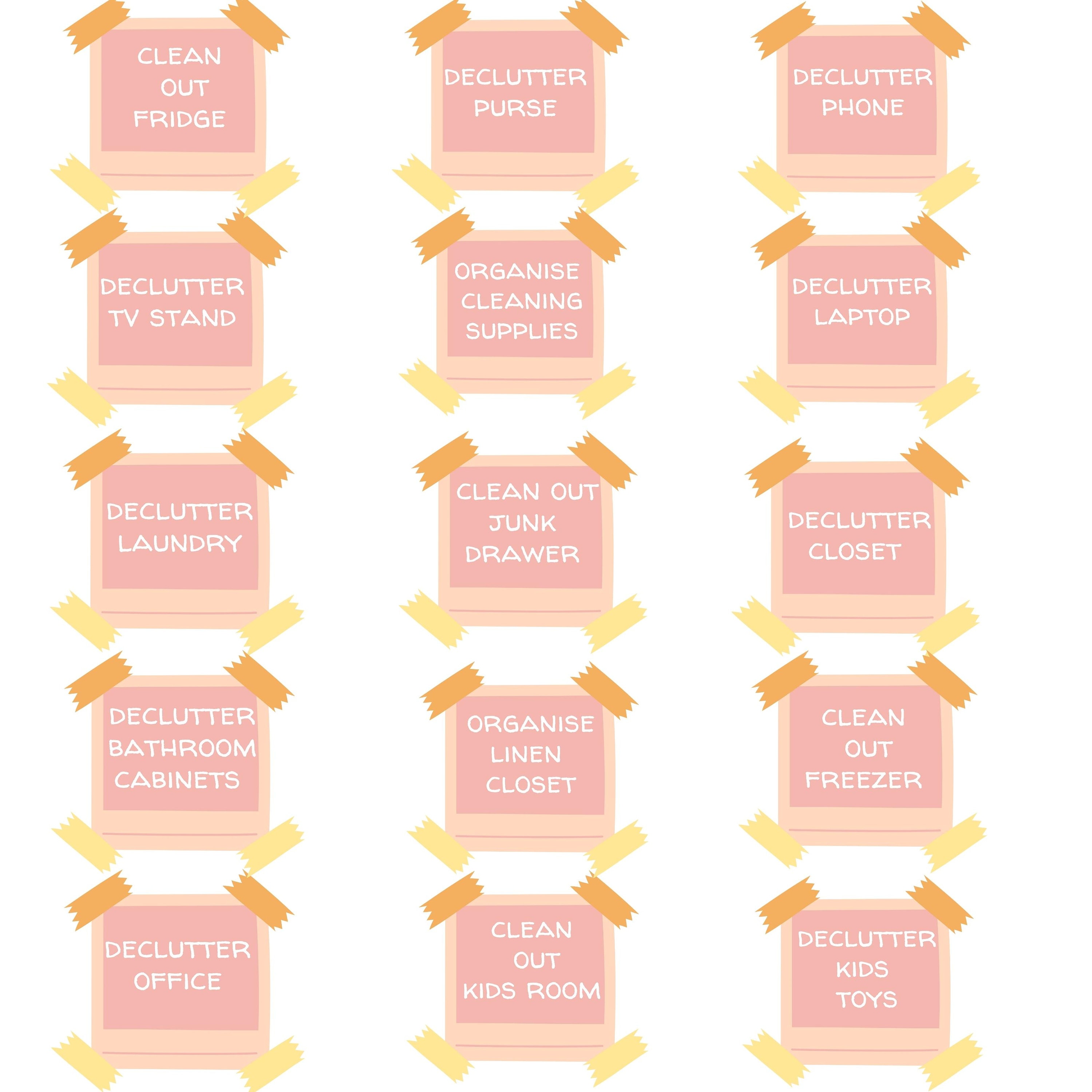 30 Day Declutter Challenge - Digital Stickers for Goodnotes/notability ...