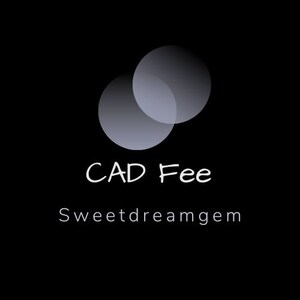 May include: A logo with two overlapping circles in shades of gray, the text "CAD Fee" and the text "Sweetdreamgem" below.