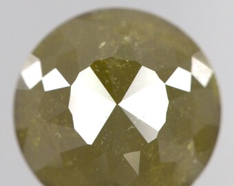 2.57 CT 8.65 * 8.65 * 4.20 MM Round Shape Green Diamond, Fancy Color Diamond For Engagement Ring