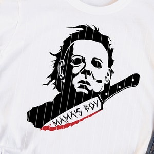 Mamas Junge Michael Myers SVG | It es Horror Movie Season | Original Halloween | Jamie Lee Curtis | HTV | Beliebte Schnittdateien | Cricut
