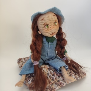 interior doll, crochet doll, handmade