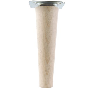 Beine aus Holz Holzfüße gerade oder schräg Buche Holzmöbelfüße Tischbeine Möbelbeine Holz Möbelfüße Schrank Beine Kegel Höhe 6-68cm Bild 3