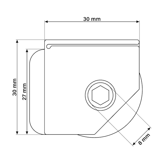Piedini A Vite Di Regolazione Dell'angolo Piedino Regolabile M8 Regolatore Dell'altezza Della Base Del Piedino Del Mobile - Italia - Foto 11