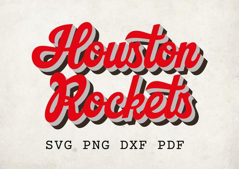 Houston Rockets Digital Art Print Svg NBA Fan Decor Instant Download Team Spirit Wall Decor