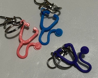 3D Printed Tiny Stethoscope Keychain