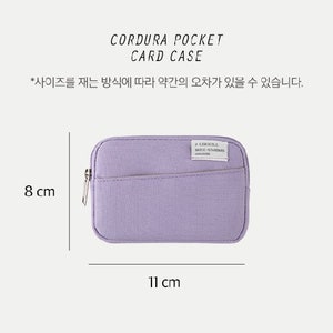 Credit Card Holder / Pocket Mini Wallet / CORDURA WALLET / Coin Purse / Mini Pouch Bag / Waterproof Pouch / Card Case Made in Korea image 2