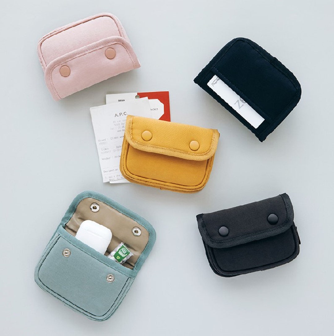Snap Button Mini Wallet | Coin Purse Card Holder, Small Pocket Pouch ...