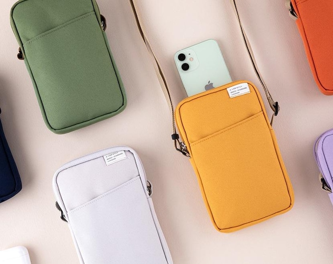 Cordura Crossbody Mobile Bag for Smartphone, Travel Shoulder Bag - Korea Made