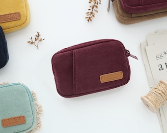 Corduroy Mini Wallet | Small Coin Purse, Pocket Card Holder -  Made in Korea