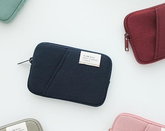 Cotton Pocket Wallet | Mini Card Holder, Small Pocket Pouch, Coin Purse - Made in Korea