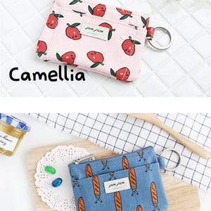 Water-Resistant Mini Wallet with Keyring | Small Pocket Wallet - Made in Korea zdjęcie 11