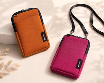 Crossbody Mobile Bag V1 | Lightweight Water-Resistant Passport Smartphone Pouch - Korea Made