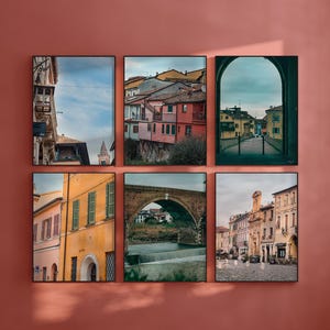 Italy Cityscape Wall Art – Set of 6 Printable Travel Prints, Italian Decor for Gallery Walls, Home, Office or Gift for Travel Lovers
