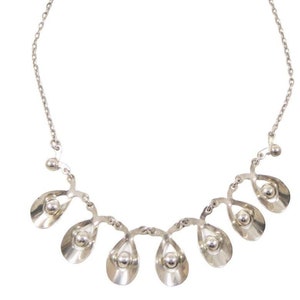 Vintage Danish Sterling Silver Hermann Siersbol Necklace #2