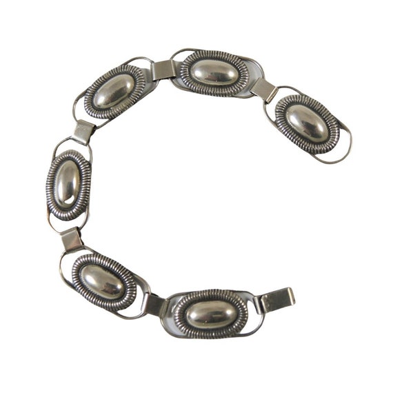 Vintage Art Deco Danish 830S Bracelet Hans Jensen… - image 1