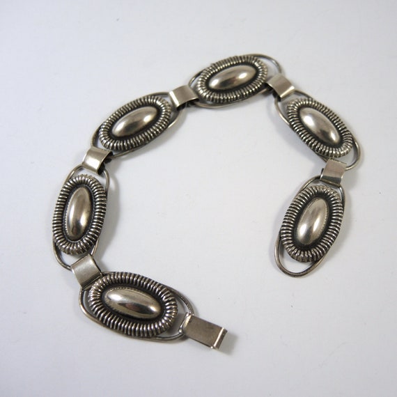 Vintage Art Deco Danish 830S Bracelet Hans Jensen… - image 2