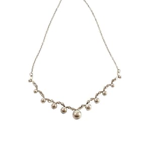 Vintage Danish Sterling Silver Hermann Siersbol Ball Necklace